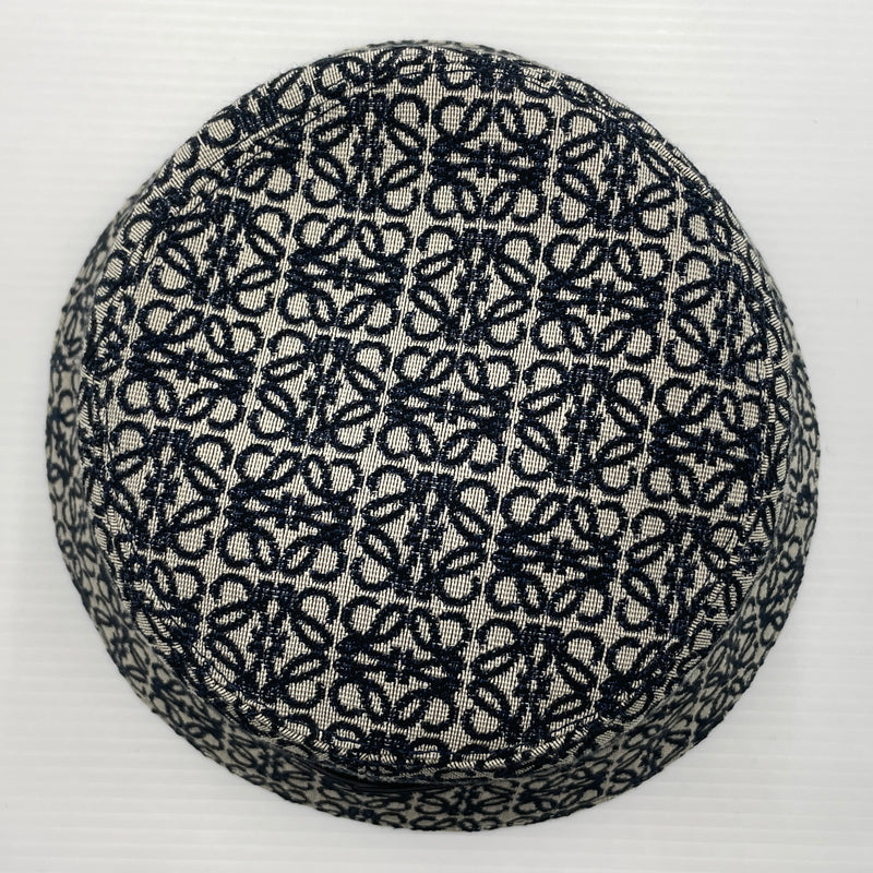【中古品】【メンズ】 LOEWE ロエベ ANAGRAM JACQUARD BUCKET HAT K820HB1X07 アナグラムジャガード バケットハット 帽子 183-260720-ss-01-tei サイズ：59 カラー：ネイビー 万代Net店