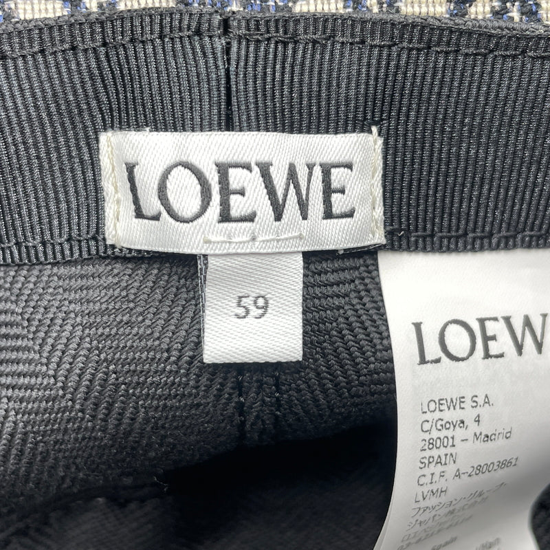 【中古品】【メンズ】 LOEWE ロエベ ANAGRAM JACQUARD BUCKET HAT K820HB1X07 アナグラムジャガード バケットハット 帽子 183-260720-ss-01-tei サイズ：59 カラー：ネイビー 万代Net店