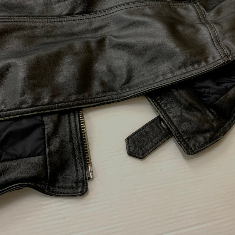 【現状渡し品】【メンズ】 HARLEY-DAVIDSON ハーレーダビッドソン LEATHER RIDERS JACKET レザー ライダース ジャケット アウター 145-260716-sa-04-tei サイズ：XL カラー：ブラック 万代Net店