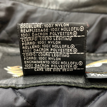 【現状渡し品】【メンズ】 HARLEY-DAVIDSON ハーレーダビッドソン LEATHER RIDERS JACKET レザー ライダース ジャケット アウター 145-260716-sa-04-tei サイズ：XL カラー：ブラック 万代Net店