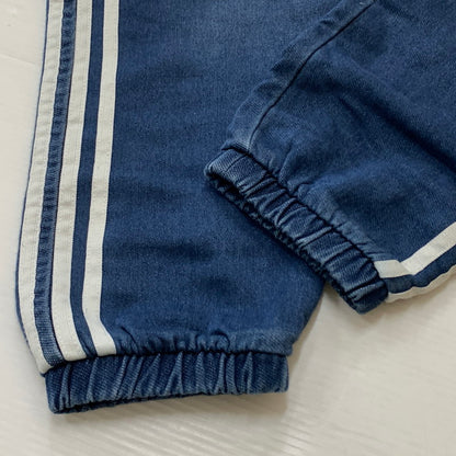 【中古品】【メンズ】 ADIDAS アディダス FRENCH TERRY DENIM AJ7732 フレンチ テリー デニム ボトムス スウェット パンツ 159-260716-sa-01-tei サイズ：M カラー：インディゴ 万代Net店