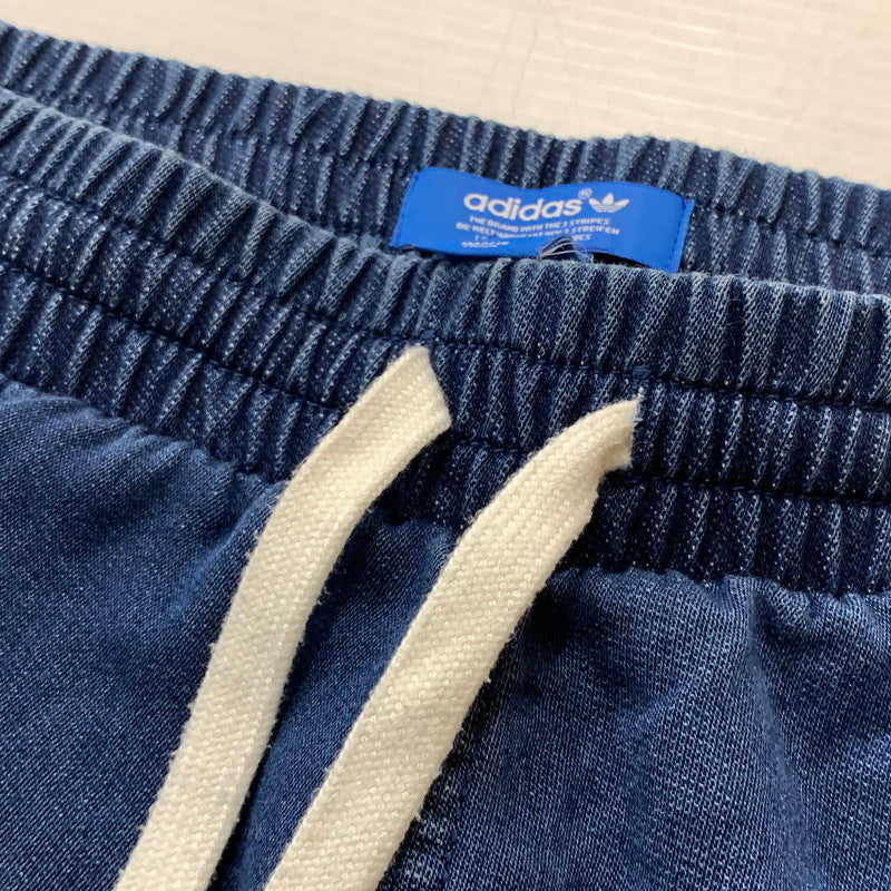 【中古品】【メンズ】 ADIDAS アディダス FRENCH TERRY DENIM AJ7732 フレンチ テリー デニム ボトムス スウェット パンツ 159-260716-sa-01-tei サイズ：M カラー：インディゴ 万代Net店