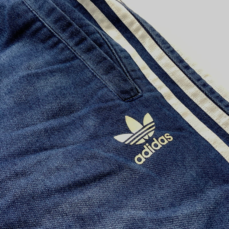 【中古品】【メンズ】 ADIDAS アディダス FRENCH TERRY DENIM AJ7732 フレンチ テリー デニム ボトムス スウェット パンツ 159-260716-sa-01-tei サイズ：M カラー：インディゴ 万代Net店
