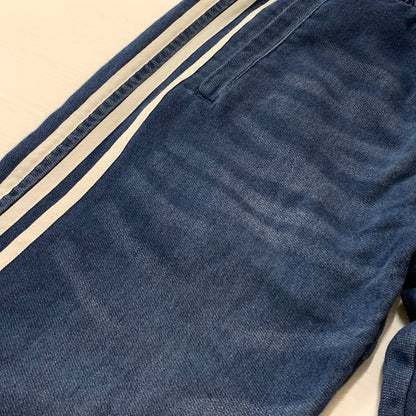 【中古品】【メンズ】 ADIDAS アディダス FRENCH TERRY DENIM AJ7732 フレンチ テリー デニム ボトムス スウェット パンツ 159-260716-sa-01-tei サイズ：M カラー：インディゴ 万代Net店