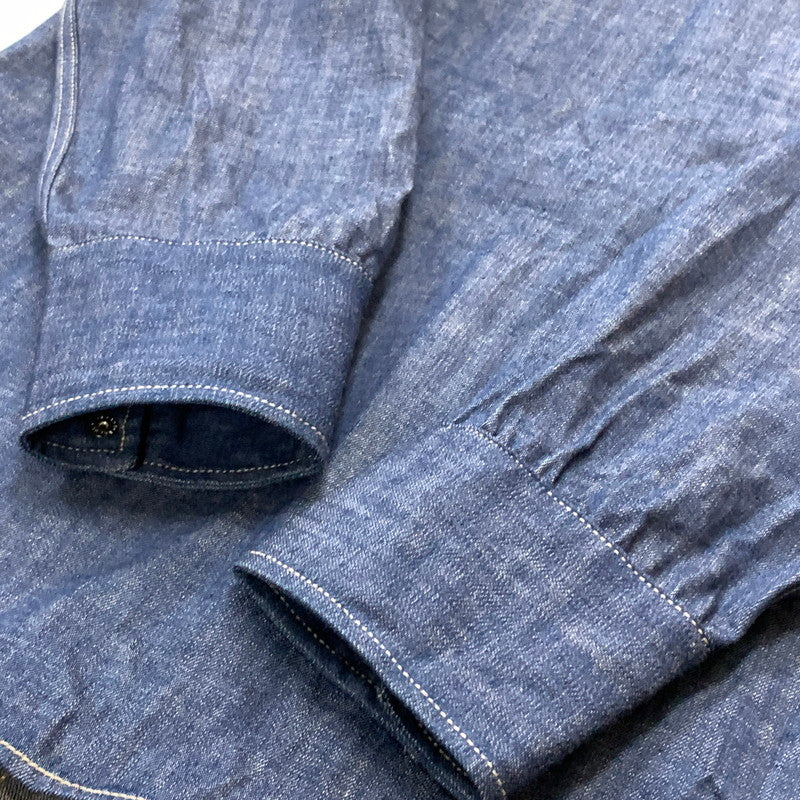 【中古品】【メンズ】 LEVI’S VINTAGE CLOTHING リーバイス ビンテージ クロージング SHORTHORN SAWTOOTH WESTERN SHIRT 001L7-0002 ウエスタン シャツ 145-260716-sa-05-tei サイズ：M カラー：インディゴ 万代Net店