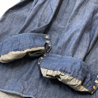 【中古品】【メンズ】 LEVI’S VINTAGE CLOTHING リーバイス ビンテージ クロージング SHORTHORN SAWTOOTH WESTERN SHIRT 001L7-0002 ウエスタン シャツ 145-260716-sa-05-tei サイズ：M カラー：インディゴ 万代Net店