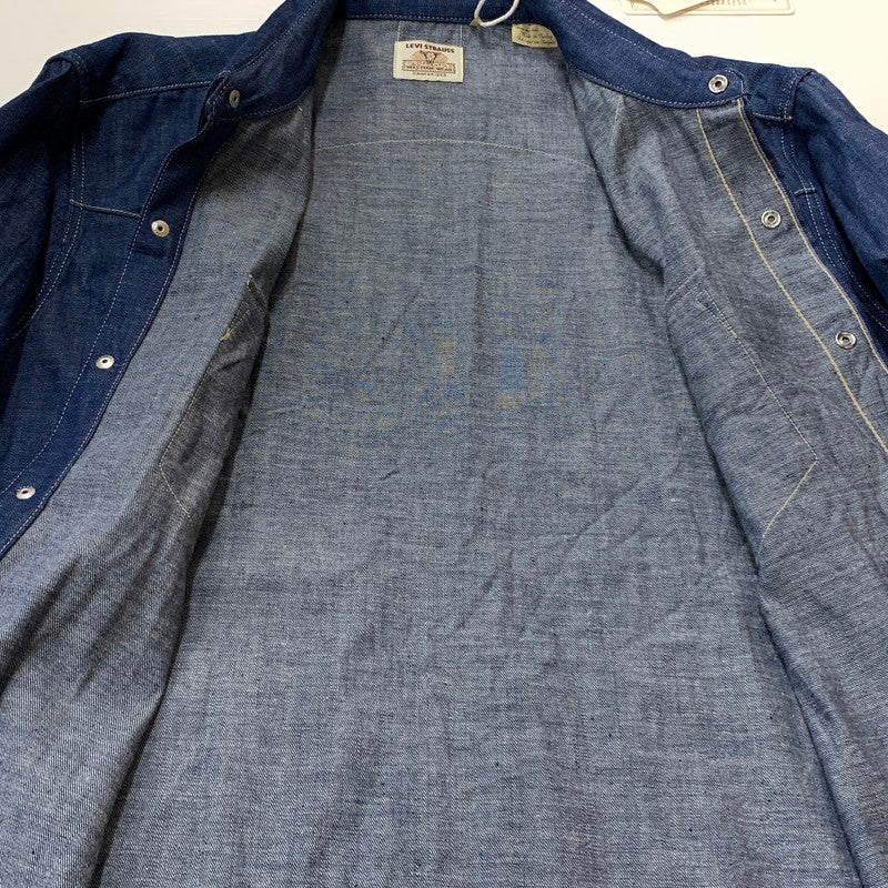 【中古品】【メンズ】 LEVI’S VINTAGE CLOTHING リーバイス ビンテージ クロージング SHORTHORN SAWTOOTH WESTERN SHIRT 001L7-0002 ウエスタン シャツ 145-260716-sa-05-tei サイズ：M カラー：インディゴ 万代Net店