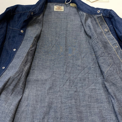 【中古品】【メンズ】 LEVI’S VINTAGE CLOTHING リーバイス ビンテージ クロージング SHORTHORN SAWTOOTH WESTERN SHIRT 001L7-0002 ウエスタン シャツ 145-260716-sa-05-tei サイズ：M カラー：インディゴ 万代Net店