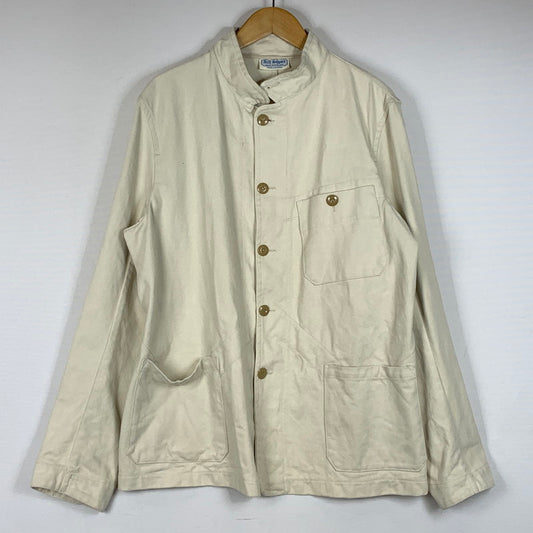 【中古品】【メンズ】 ARCH アーチ SAPPORO BRITISH WORK JACKET サッポロ ブリティッシュ ワーク ジャケット アウター 140-260716-sa-09-tei サイズ：L カラー：アイボリー 万代Net店