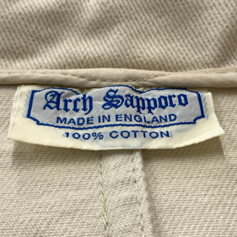 【中古品】【メンズ】 ARCH アーチ SAPPORO BRITISH WORK JACKET サッポロ ブリティッシュ ワーク ジャケット アウター 140-260716-sa-09-tei サイズ：L カラー：アイボリー 万代Net店