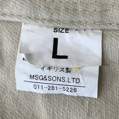 【中古品】【メンズ】 ARCH アーチ SAPPORO BRITISH WORK JACKET サッポロ ブリティッシュ ワーク ジャケット アウター 140-260716-sa-09-tei サイズ：L カラー：アイボリー 万代Net店
