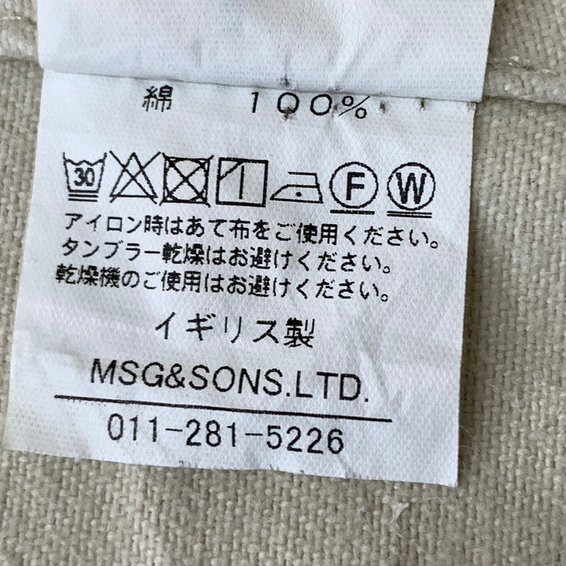 【中古品】【メンズ】 ARCH アーチ SAPPORO BRITISH WORK JACKET サッポロ ブリティッシュ ワーク ジャケット アウター 140-260716-sa-09-tei サイズ：L カラー：アイボリー 万代Net店