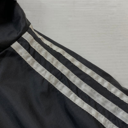 【中古品】【メンズ】 ADIDAS アディダス 80’s ~ 90’s NYLON ZIP JACKET 80～90年代 ナイロン ジップ ジャケット アウター 黒タグ 148-260716-sa-07-tei サイズ：L カラー：ブラック 万代Net店