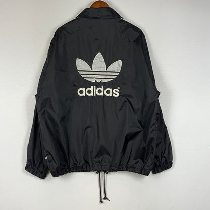 【中古品】【メンズ】 ADIDAS アディダス 80’s ~ 90’s NYLON ZIP JACKET 80～90年代 ナイロン ジップ ジャケット アウター 黒タグ 148-260716-sa-07-tei サイズ：L カラー：ブラック 万代Net店