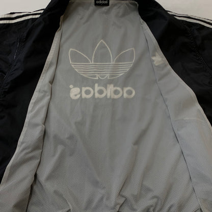 【中古品】【メンズ】 ADIDAS アディダス 80’s ~ 90’s NYLON ZIP JACKET 80～90年代 ナイロン ジップ ジャケット アウター 黒タグ 148-260716-sa-07-tei サイズ：L カラー：ブラック 万代Net店