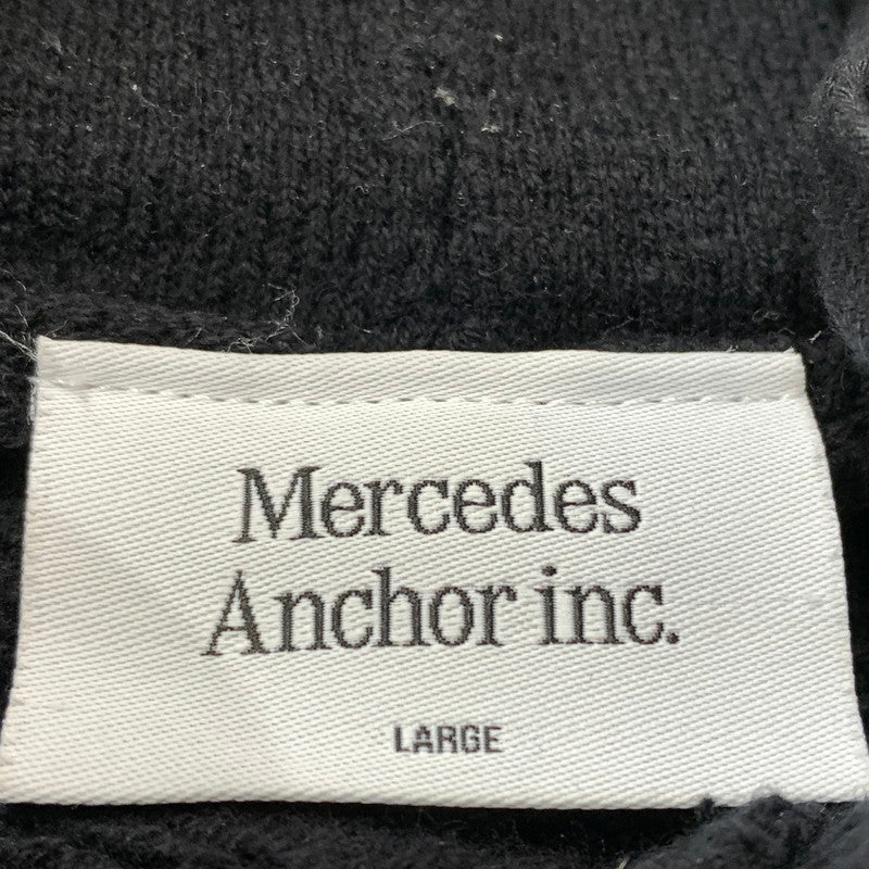 【中古品】【メンズ】 MERCEDES ANCHOR INC. メルセデスアンカーインク KNIT ニットパーカー 140-260716-sa-11-tei サイズ：L カラー：ブラック 万代Net店