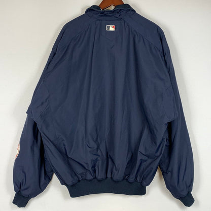 【中古品】【メンズ】 MAJESTIC マジェスティック YANKEES ZIP JACKET ヤンキース ジップ ジャケット アウター 145-260716-sa-08-tei サイズ：L カラー：ネイビー 万代Net店