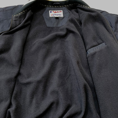 【中古品】【メンズ】 MAJESTIC マジェスティック YANKEES ZIP JACKET ヤンキース ジップ ジャケット アウター 145-260716-sa-08-tei サイズ：L カラー：ネイビー 万代Net店