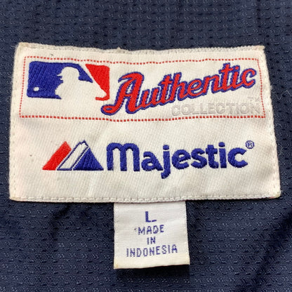 【中古品】【メンズ】 MAJESTIC マジェスティック YANKEES ZIP JACKET ヤンキース ジップ ジャケット アウター 145-260716-sa-08-tei サイズ：L カラー：ネイビー 万代Net店