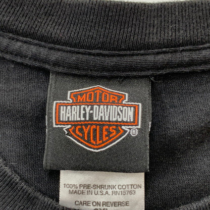 【現状渡し品】【メンズ】 HARLEY DAVIDSON ハーレー ダビッドソン EAGLE TEE イーグル Tシャツ 半袖 トップス 145-260716-sa-14-tei サイズ：2XL カラー：ブラック 万代Net店