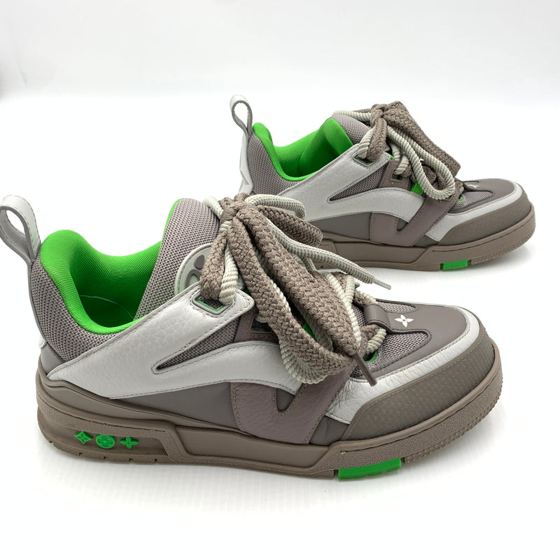 【中古品】【メンズ】 LOUIS VUITTON ルイ・ヴィントン VL0253 23AW LVスケートライン スニーカー 靴 モノグラムフラワー 179-260721-ko-02-tei サイズ：6 カラー：グリーングレー 万代Net店