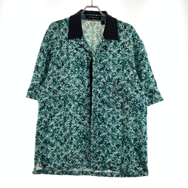 【現状渡し品】【メンズ】 LOUIS VUITTON ルイ・ヴィントン MONOGRAM RATION SHIRT RM232M ZR1 HPS25W モノグラム レーション シャツ 半袖 トップス 179-260721-ko-06-tei サイズ：XS カラー：総柄 万代Net店