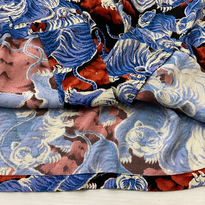 【中古品】【メンズ】 HOUSTON ヒューストン ALOHA SHIRT 41022 アロハ シャツ 半袖 トップス 145-260718-sa-01-tei サイズ：L カラー：タイガー 万代Net店