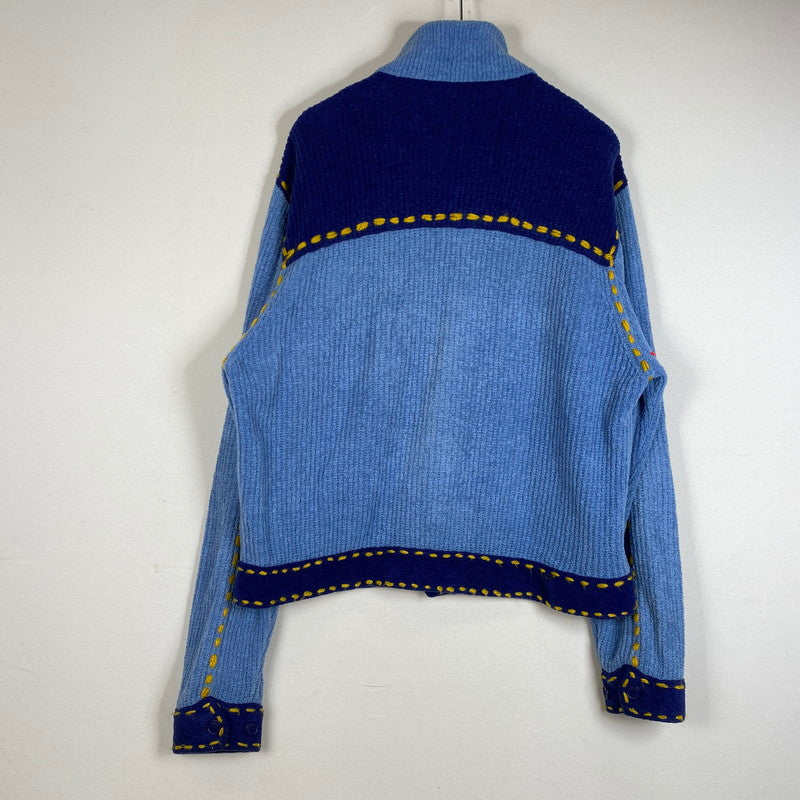 【中古品】【メンズ】 PHINGERIN フィンガリン PG1 KNIT PD-242-KN-011 ピージーワン ニット トップス カーディガン 140-260718-sa-03-tei サイズ：M カラー：ブルー 万代Net店