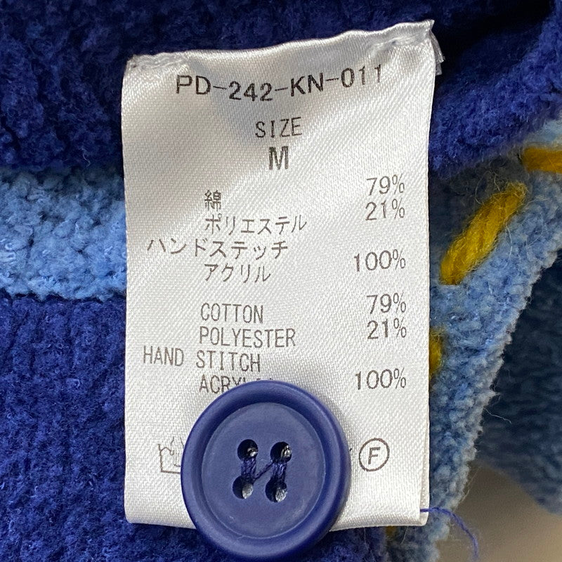 【中古品】【メンズ】 PHINGERIN フィンガリン PG1 KNIT PD-242-KN-011 ピージーワン ニット トップス カーディガン 140-260718-sa-03-tei サイズ：M カラー：ブルー 万代Net店