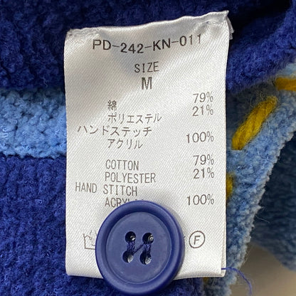 【中古品】【メンズ】 PHINGERIN フィンガリン PG1 KNIT PD-242-KN-011 ピージーワン ニット トップス カーディガン 140-260718-sa-03-tei サイズ：M カラー：ブルー 万代Net店