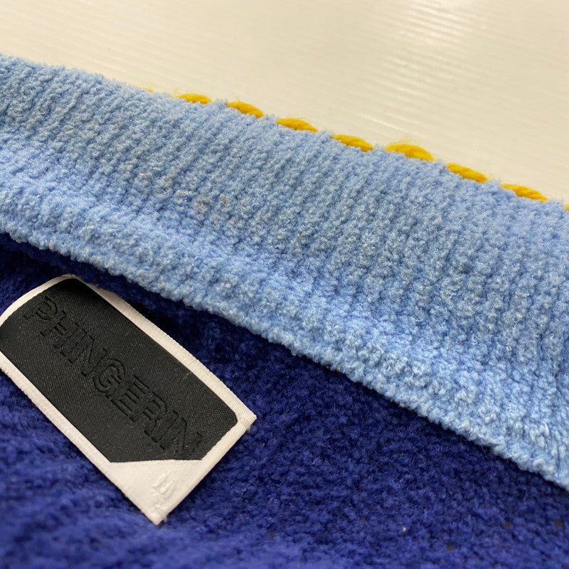 【中古品】【メンズ】 PHINGERIN フィンガリン PG1 KNIT PD-242-KN-011 ピージーワン ニット トップス カーディガン 140-260718-sa-03-tei サイズ：M カラー：ブルー 万代Net店