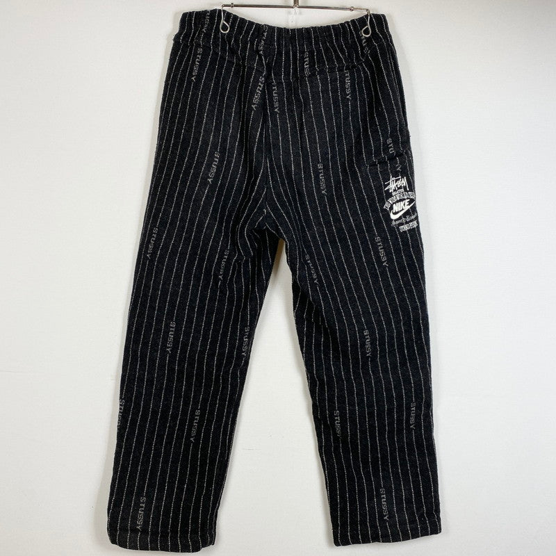 【中古品】【メンズ】 STUSSY ステューシー × NIKE ナイキ 別注コラボ 22AW STRIPE WOOL PANT DR4021-010 2022年 秋冬 ストライプ ウール パンツ ボトムス 153-260718-sa-15-tei サイズ：L カラー：グレー 万代Net店
