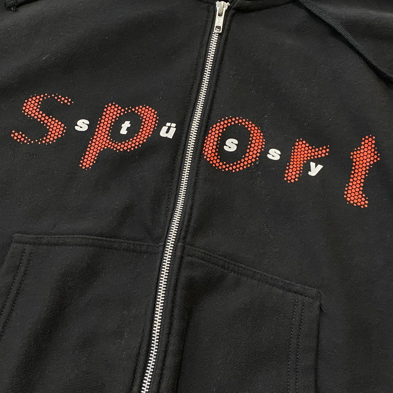 【現状渡し品】【メンズ】 STUSSY ステューシー 23AW DOT SPORT ZIP HOODIE 1974998 23秋冬 ドット スポーツ ジップ フーディー アウター フルジップ パーカー 142-260718-sa-08-tei サイズ：M カラー：ブラック 万代Net店