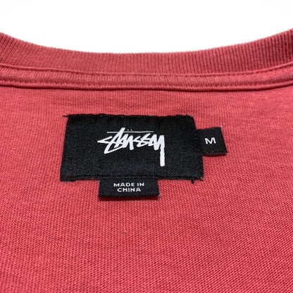 【中古品】【メンズ】 STUSSY ステューシー LOGO POCKET TEE ロゴ ポケット Ｔシャツ 半袖 トップス 142-260720-ko-04-tei サイズ：M カラー：ピンク 万代Net店