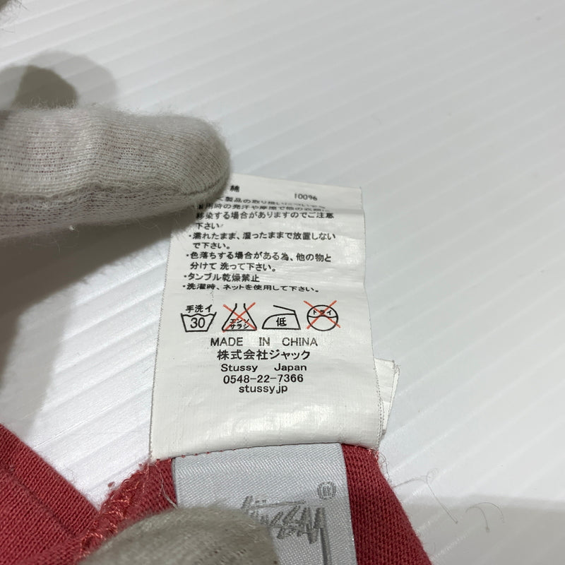 【中古品】【メンズ】 STUSSY ステューシー LOGO POCKET TEE ロゴ ポケット Ｔシャツ 半袖 トップス 142-260720-ko-04-tei サイズ：M カラー：ピンク 万代Net店
