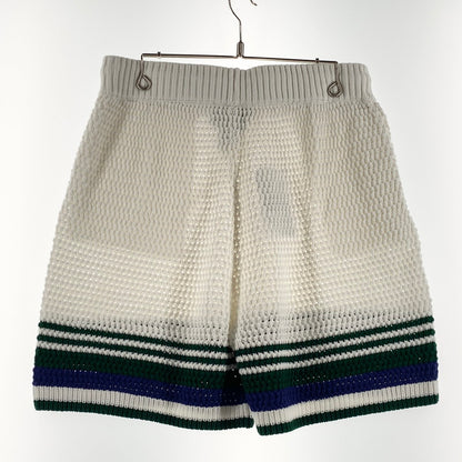 【中古品】【メンズ】 CASABLANCA カサブランカ TENNIS CLUB SHORTS MS24-KW-660-01 テニス クラブ ショーツ ボトムス 短パン 152-260718-sa-14-tei サイズ：L カラー：ホワイト 万代Net店