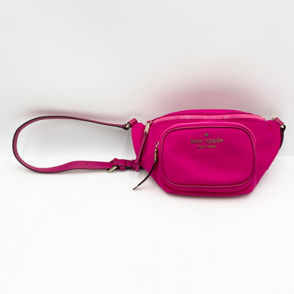 【中古品】【メンズ/レディース】 KATE SPADE ケイト スペード WASTE POACH ウェスト ポーチ カバン 188-260718-sa-16-tei カラー：ピンク 万代Net店