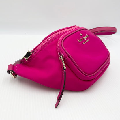 【中古品】【メンズ/レディース】 KATE SPADE ケイト スペード WASTE POACH ウェスト ポーチ カバン 188-260718-sa-16-tei カラー：ピンク 万代Net店