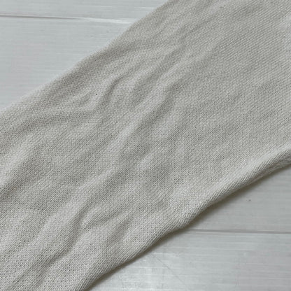 【中古品】【メンズ】 HYSTERIC GLAMOUR ヒステリックグラマー GIRL WOMAN LOGO STRETCH LINEN COTTON KNIT 02171NS04 ガール ウーマン ロゴ ストレッチ リネンコットン ニット トップス 140-260719-sa-04-tei サイズ：M カラー：ホワイト 万代Net店