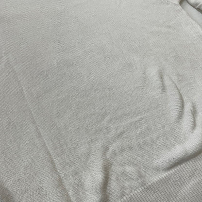 【中古品】【メンズ】 HYSTERIC GLAMOUR ヒステリックグラマー GIRL WOMAN LOGO STRETCH LINEN COTTON KNIT 02171NS04 ガール ウーマン ロゴ ストレッチ リネンコットン ニット トップス 140-260719-sa-04-tei サイズ：M カラー：ホワイト 万代Net店