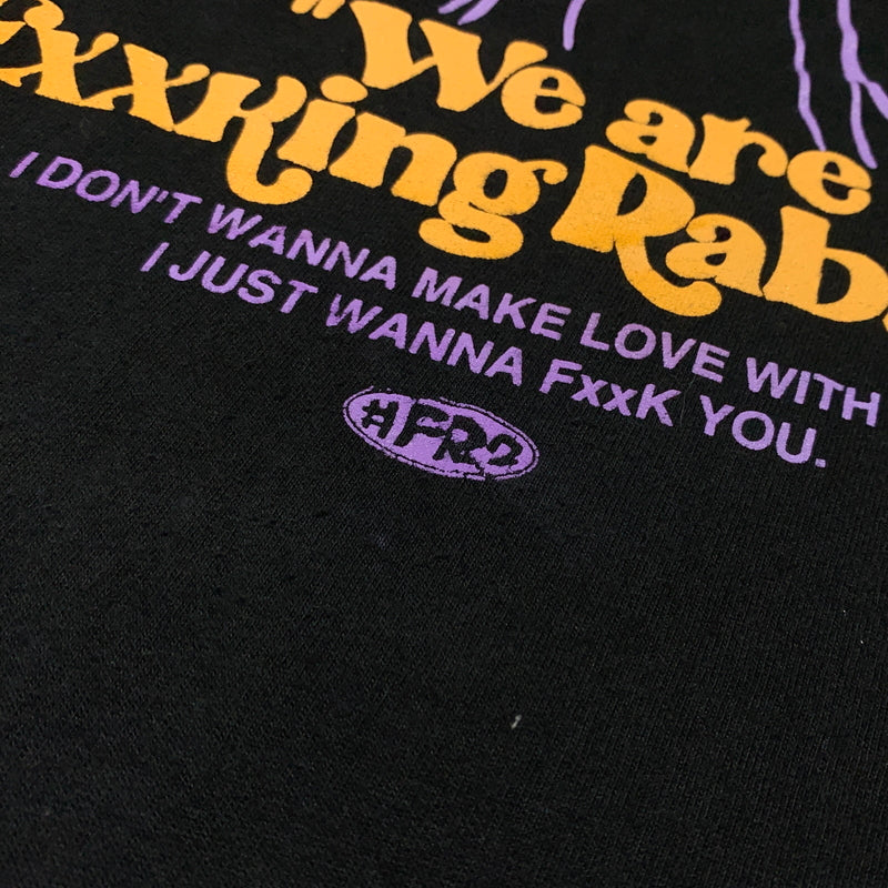 【中古品】【メンズ】 #FR2 エフアールツー CAUTION PRINT S/S TEE コーション プリント ショートスリーブ Tシャツ 半袖 トップス 142-260720-ko-35-tei サイズ：XL カラー：ブラック 万代Net店