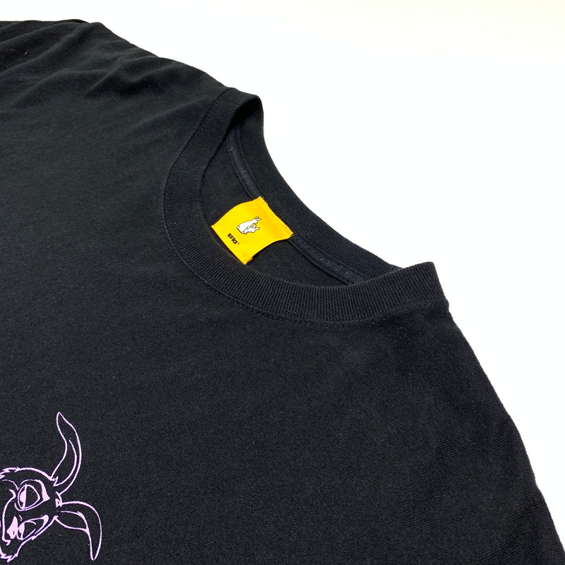 【中古品】【メンズ】 #FR2 エフアールツー CAUTION PRINT S/S TEE コーション プリント ショートスリーブ Tシャツ 半袖 トップス 142-260720-ko-35-tei サイズ：XL カラー：ブラック 万代Net店