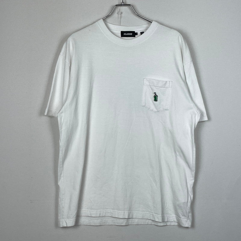 【中古品】【メンズ】 X-LARGE エックス ラージ GRAPHIC LOGO S/S TEE グラフィック ロゴ ショート スリーブ Tシャツ 半袖 トップス 142-260801-sa-23-tei サイズ：L カラー：ホワイト 万代Net店