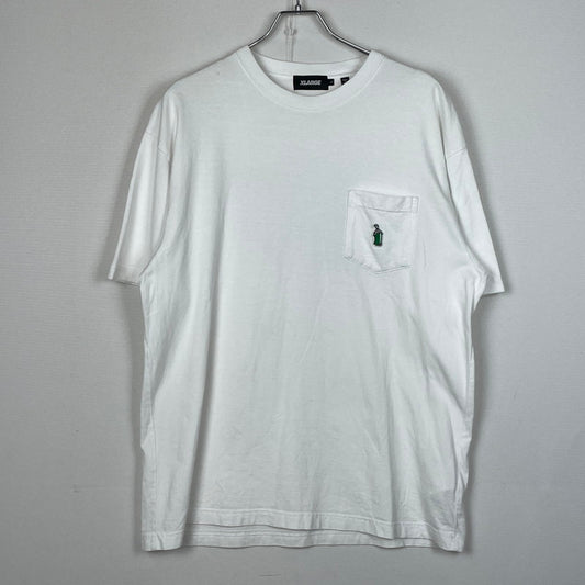 【中古品】【メンズ】 X-LARGE エックス ラージ GRAPHIC LOGO S/S TEE グラフィック ロゴ ショート スリーブ Tシャツ 半袖 トップス 142-260801-sa-23-tei サイズ：L カラー：ホワイト 万代Net店