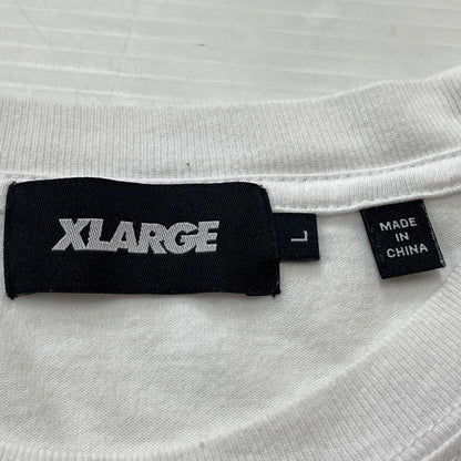 【中古品】【メンズ】 X-LARGE エックス ラージ GRAPHIC LOGO S/S TEE グラフィック ロゴ ショート スリーブ Tシャツ 半袖 トップス 142-260801-sa-23-tei サイズ：L カラー：ホワイト 万代Net店