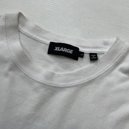 【中古品】【メンズ】 X-LARGE エックス ラージ GRAPHIC LOGO S/S TEE グラフィック ロゴ ショート スリーブ Tシャツ 半袖 トップス 142-260801-sa-23-tei サイズ：L カラー：ホワイト 万代Net店