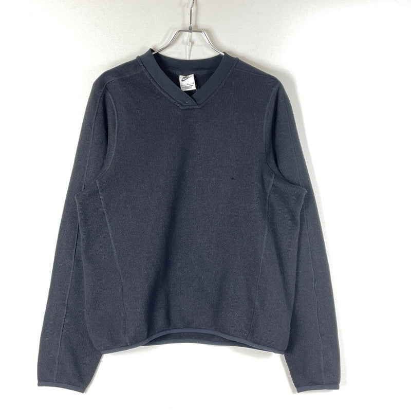 【中古品】【メンズ】 NIKE ナイキ × STUSSY ステューシー 別注コラボ FLEECE THERMAL HQ8528-010 フリース サーマル 長袖 トップス トレーナー 142-260719-sa-05-tei サイズ：M カラー：ブラック 万代Net店