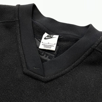 【中古品】【メンズ】 NIKE ナイキ × STUSSY ステューシー 別注コラボ FLEECE THERMAL HQ8528-010 フリース サーマル 長袖 トップス トレーナー 142-260719-sa-05-tei サイズ：M カラー：ブラック 万代Net店