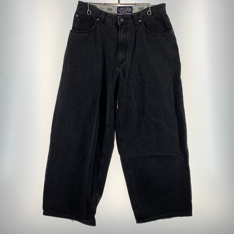 【中古品】【メンズ】 Lee Pipes リー・パイプス × KEBOZ ケボズ 別注 コラボ BAGGY DENIM PANTS LB0438 バギー デニムパンツ ボトムス ワイドパンツ 153-260720-ko-10-tei サイズ：L カラー：ブラック 万代Net店