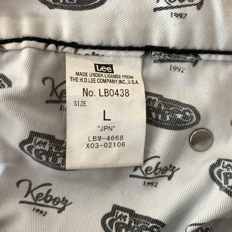 【中古品】【メンズ】 Lee Pipes リー・パイプス × KEBOZ ケボズ 別注 コラボ BAGGY DENIM PANTS LB0438 バギー デニムパンツ ボトムス ワイドパンツ 153-260720-ko-10-tei サイズ：L カラー：ブラック 万代Net店